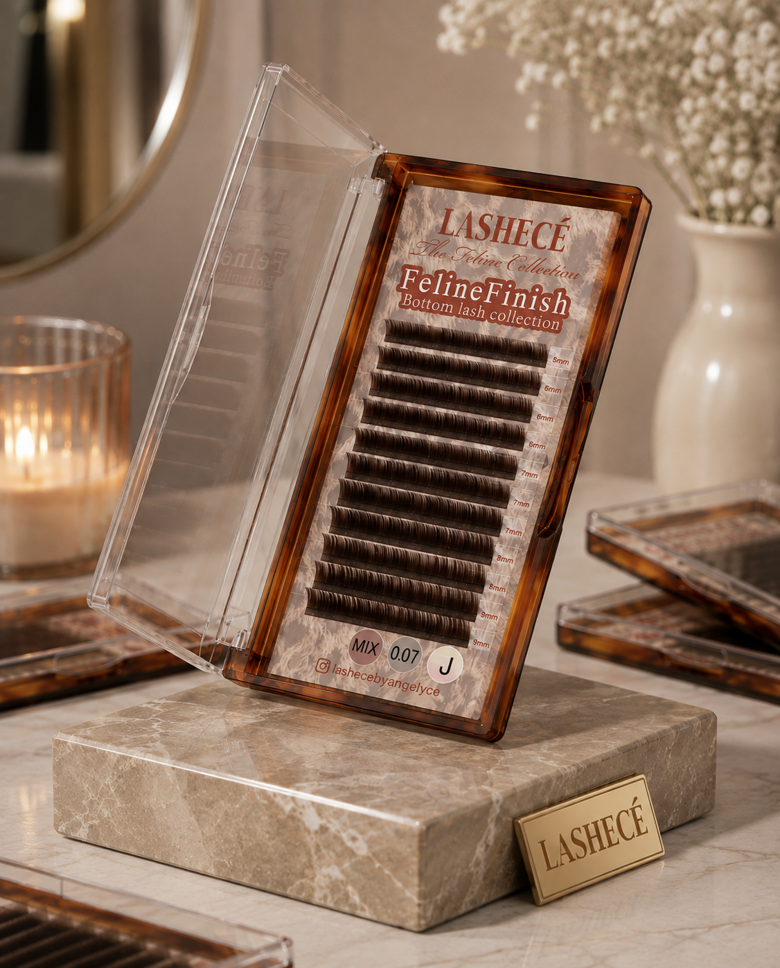 Dark Brown Bottom Lashes